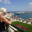 Valletta, uitzicht op Grand Harbour vanaf Barakka Gardens
