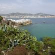 De haveningang van Ibiza vanaf de wallen van Dalt Vila
