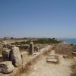 Selinunte. Vanaf de Akropolis, ver links tempel E