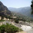 Het theater en de Apollo tempel in Delphi. Zo onwaarschijnlijk mooi