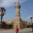 Caesarea. Minaret en moskee van Bosnische moslimvluchtelingen uit eind 19e eeuw
