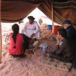 Wadi Rum. Theedrinken met de bedouïenen