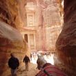 Een van de beroemdste doorkijkjes ter wereld, De Treasury in Petra