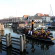 De boot van Sinterklaas in de Lingehaven....