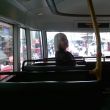 Londen. On the topfloor van een dubbeldekkerbus.