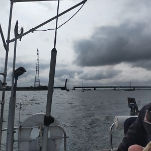 1 juni 2025. Na de passage door de Haringvlietbrug.