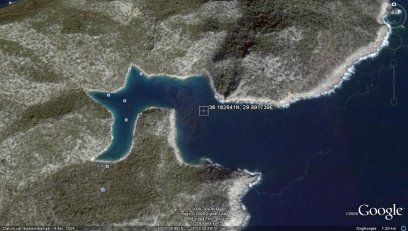 Horsehead Bay aan de zuidzijde van het eiland Kekova