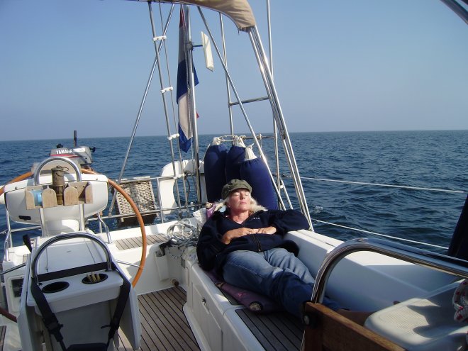 Onderweg naar Turkije doen we om de beurt tukjes