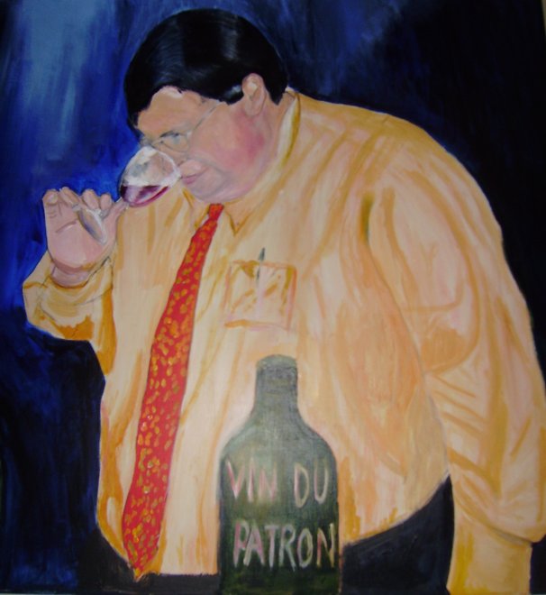 In Wijnhuis Heukelum hangt een portret van Inge, dat een jaar of tien geleden werd geschilderd