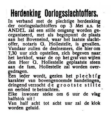 Knipsel uit De Sirene van 2 mei 1946