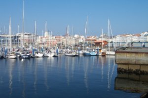 Dulce in de stadshaven van La Coruña