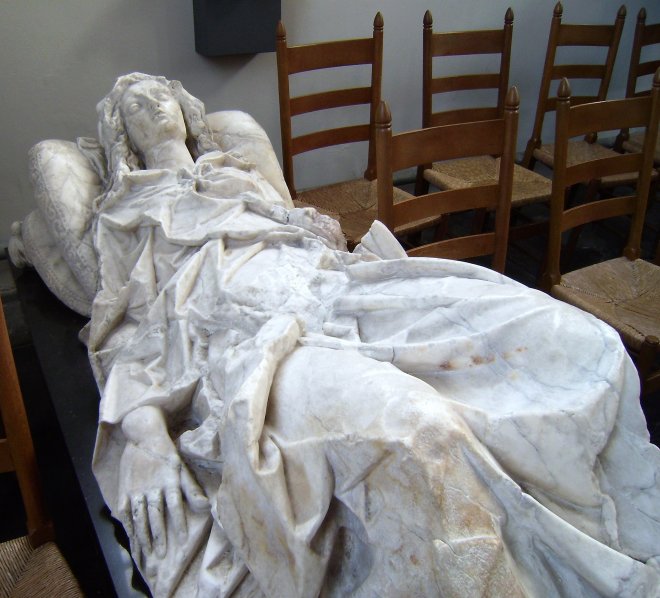 Grafmonument voor Wilhelmina van Arkel in de Grote Kerk van Gorinchem. Zij overleed in 1628