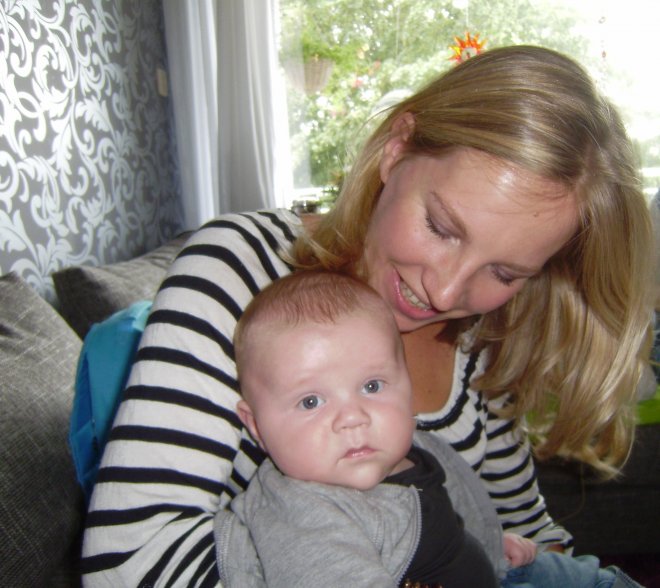 Floor met mijn kleinkind Thijs Thomas