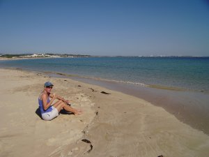 Een mooie middag aan Meia Praia, Lagos