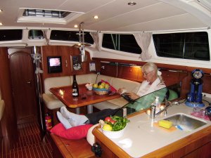 Rustige avond in de kajuit