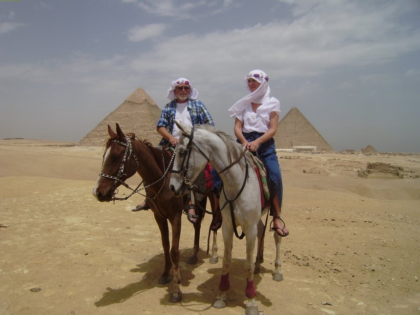 Te paard naar de piramides van Gizeh