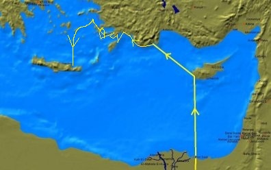 10. Van Suez naar Cyprus en Kreta