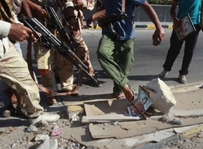 Tripoli vanmorgen (foto Reuters)