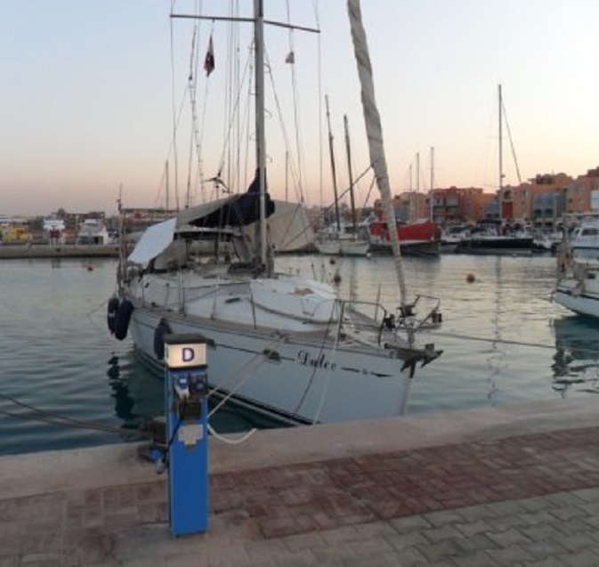 Avondval in Marina Hurghada