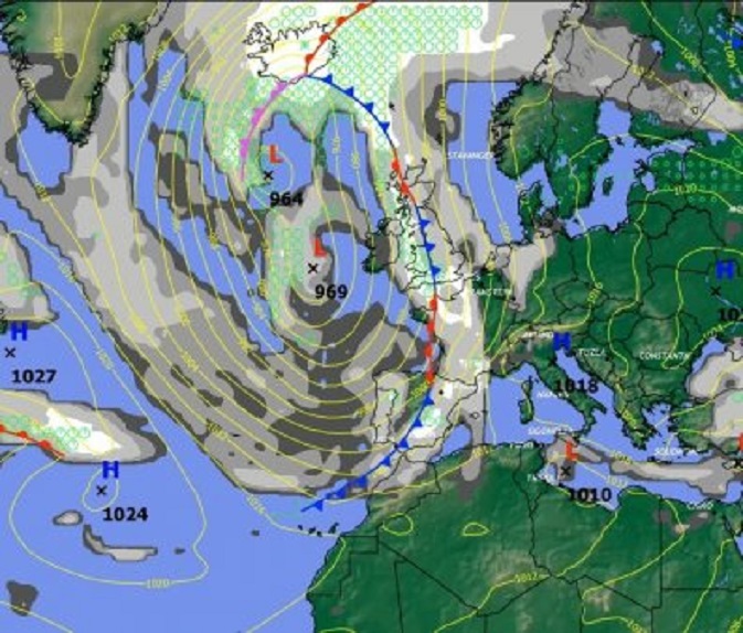 De 24-uursprognose van Sembach, vanmiddag