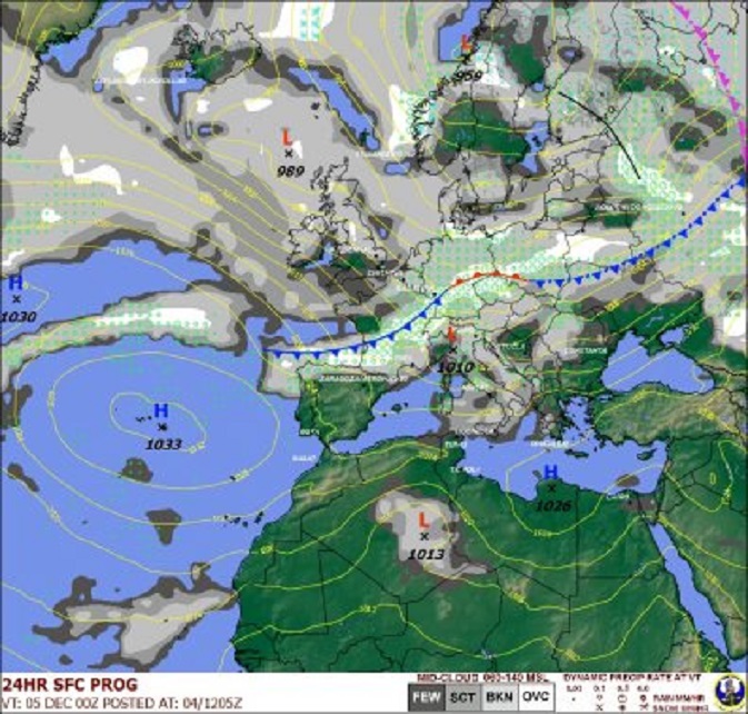 De winter is begonnen. Sembach-prognose voor vandaag.