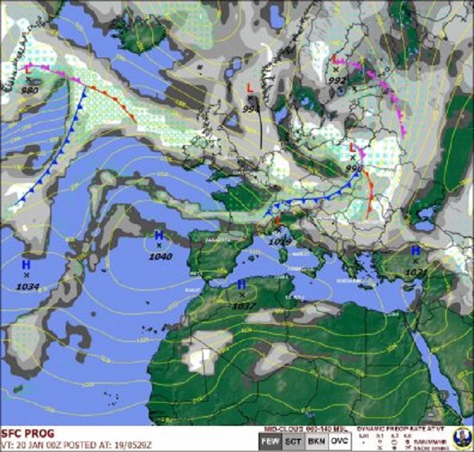 De Sembach-prognose voor vandaag
