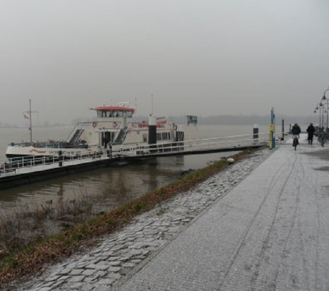 Een lichte sneeuwbui op Buiten de Waterpoort