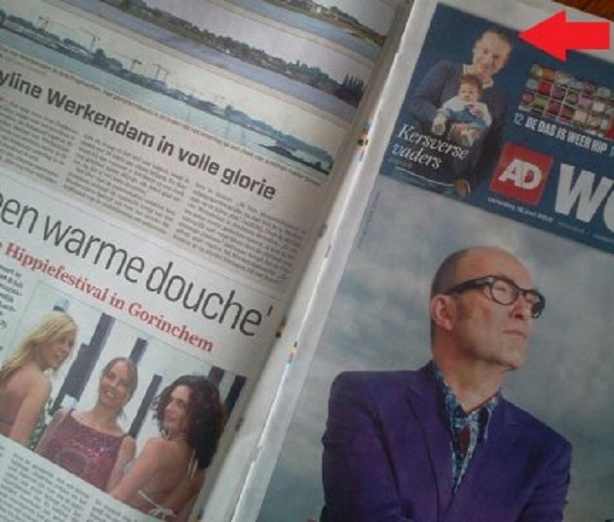 AD van vandaag. Bovenin, bij 