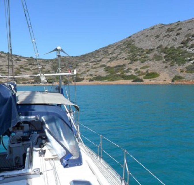 Het strandje van ons ankerbaaitje