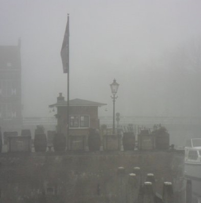 Mist over de 3e waterkering (gisteren)