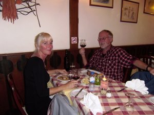 Samen in Restaurante Fernando, home of superb steak