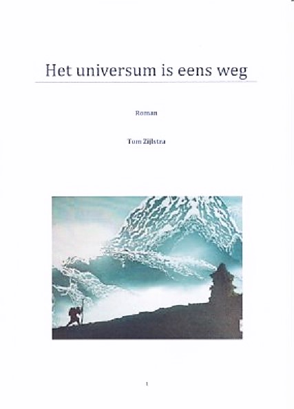 Een voorlopige voorkant met een mogelijke titel van mijn nieuwe boek