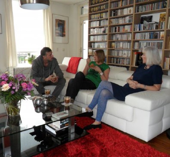 V.l.n.r. Derrick, Nicky en Ans