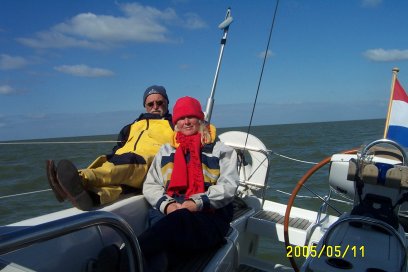 Voorjaar 2005: Terug over het IJsselmeer