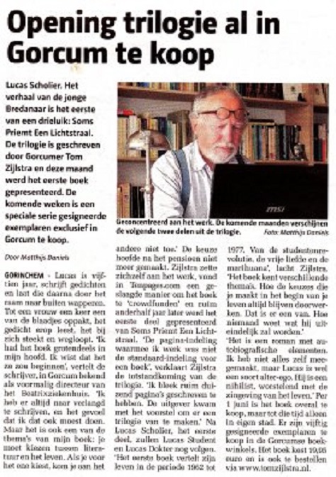Interview in Gorcumse Courant 15-05-2013