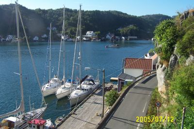 Zomer 2005: Dulce aan de gemeentesteiger, eiland Hidra, Noorwegen