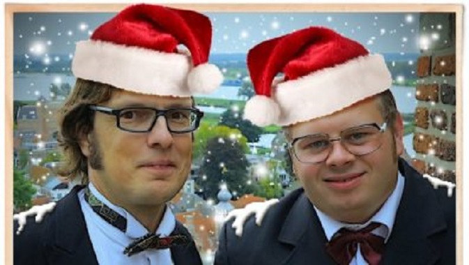 Het duo Boom & Poldervaart. Links Izak Boom, rechts Chris Poldervaart