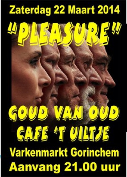 Affiche van Pleasure. Barbara is de voorste van de rij gezichten