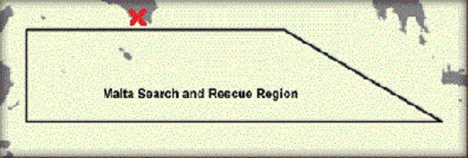 Bij het rode kruisje is Marina di Ragusa, onze haven