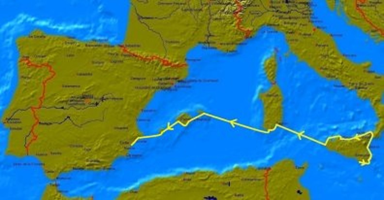 Onze tocht van 7 mei - 14 juni 2014 door het westelijk bekken van de Middellandse Zee