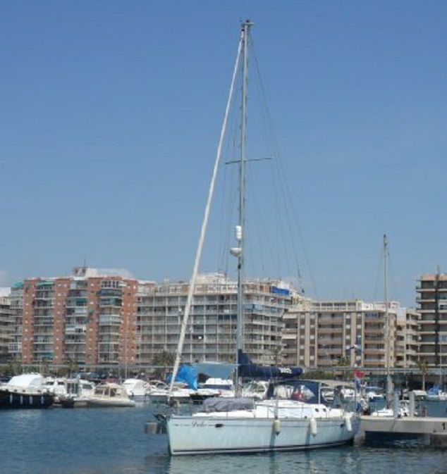 Onze ligplaats in Santa Pola