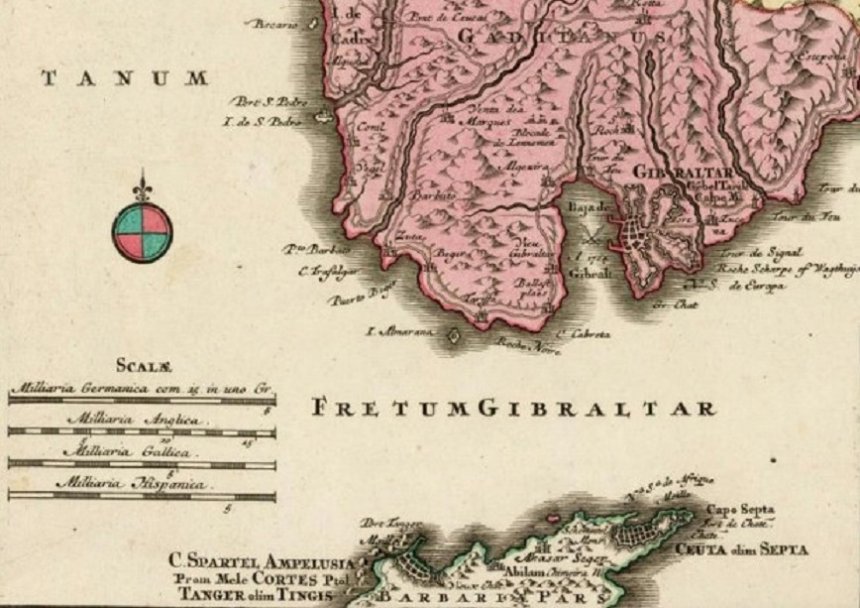 Straat van Gibraltar, 1730