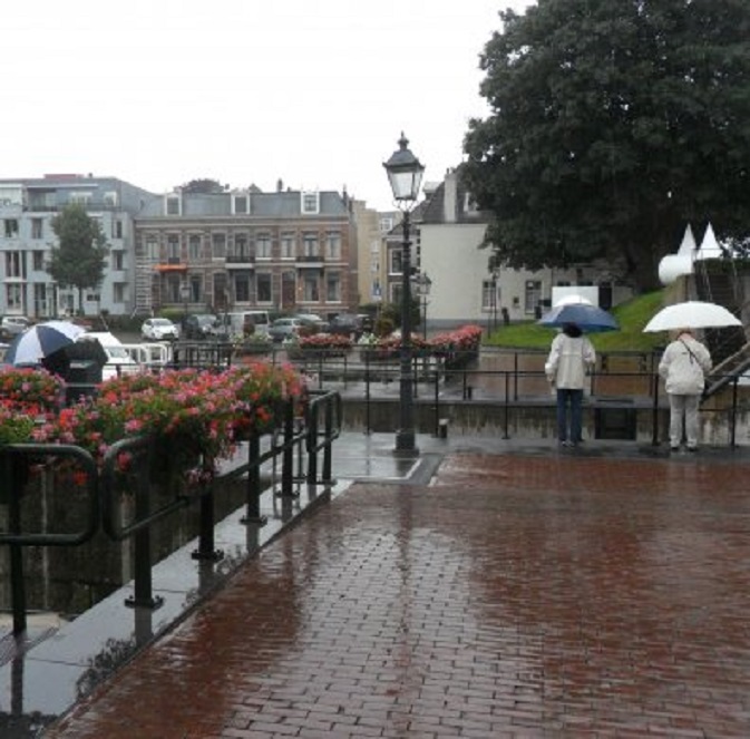 Regen op de sluis