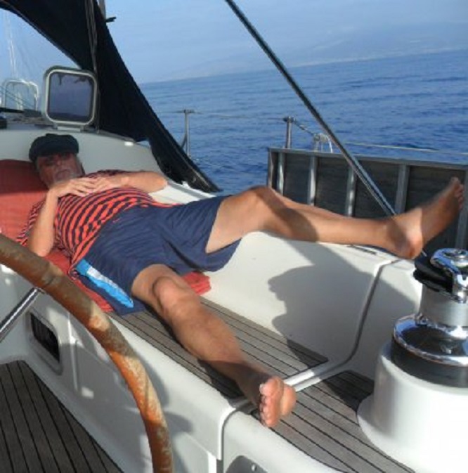 De schipper zijn beurt om te dommelen