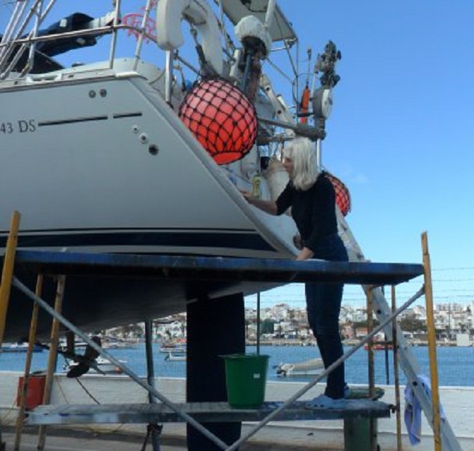 Vanmorgen poetsen we de achterkant