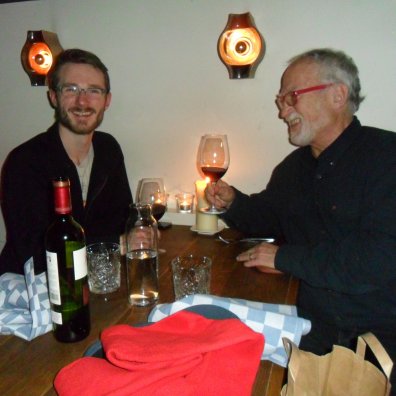 Met Rommert in Bar/bistro 'Madeleine' in Utrecht