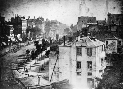 Boulevard du Temple, Parijs, 1838. Louis Daguerre