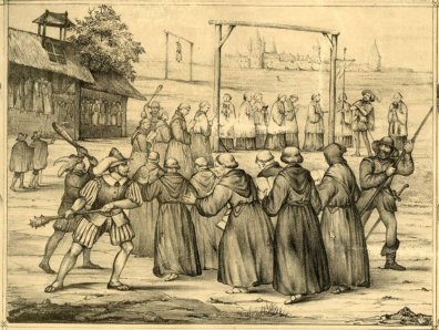 'De Heilige Martelaren van Gorkum ter dood gebragt te Brielle 9 juli 1572'