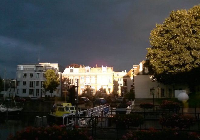 De Kriekenmarkt gisteravond.