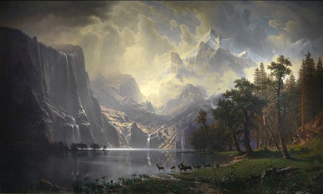 Albert Bierstadt, 'Among the Sierra Nevada Mountains', 1868